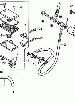 FRONT BRAKE MASTER       CYLINDER