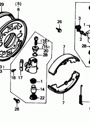 FR. BRAKE PANEL 86-87