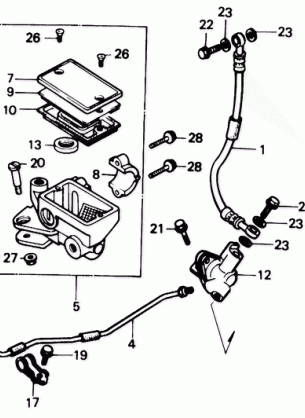 FRONT BRAKE MASTER       CYLINDER