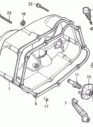 RIGHT CRANKCASE COVER 87