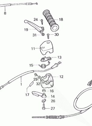 HANDLE LEVER@SWITCH@CABLE