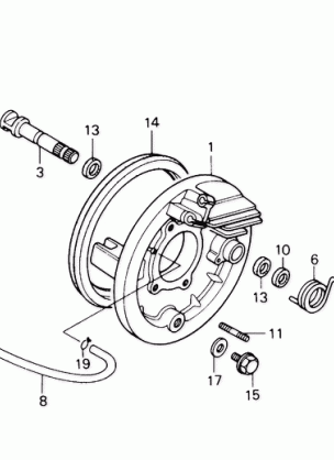 REAR BRAKE PANEL 85