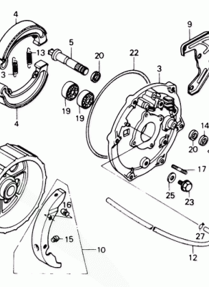 REAR BRAKE PANEL 8687