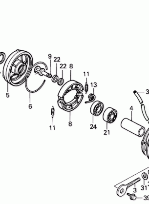 REAR BRAKE DRUM