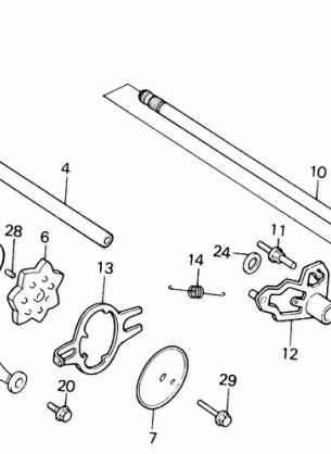 GEARSHIFT DRUM@GEARSHIFT FORK