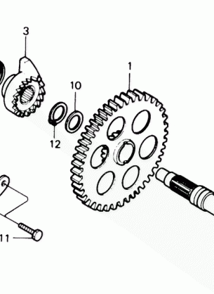 KICK STARTER SPINDLE