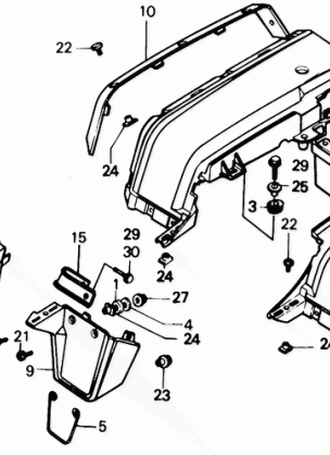 REAR FENDER 86-88