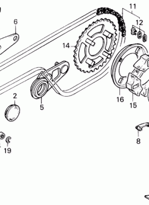 LEFT CRANKCASE COVER     @CHAIN CASE