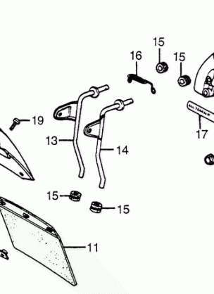 FRONT FORK I@FRONT FENDER