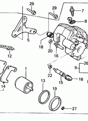 REAR BRAKE CALIPER