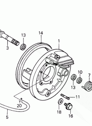 REAR BRAKE PANEL 85