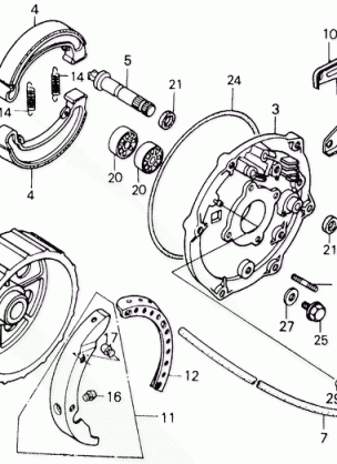 REAR BRAKE PANEL 8687