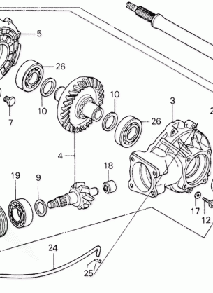 FINAL DRIVEN GEAR@REAR   AXLE SHAFT