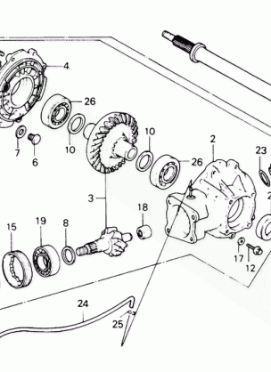 FINAL DRIVEN GEAR@REAR   AXLE SHAFT