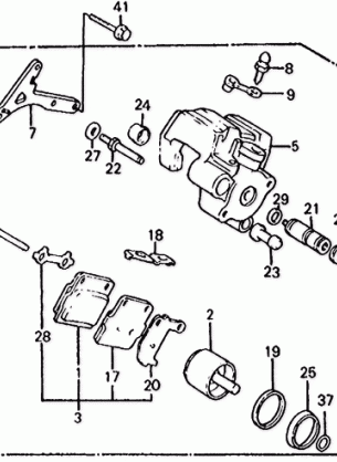 REAR BRAKE CALIPER