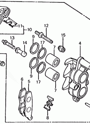 FRONT BRAKE CALIPER (2)