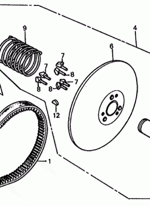 DRIVEN PULLEY@VARIABLE   SPEED BELT