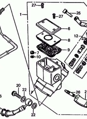 BRAKE MASTER CYLINDER    @BRAKE HOSE