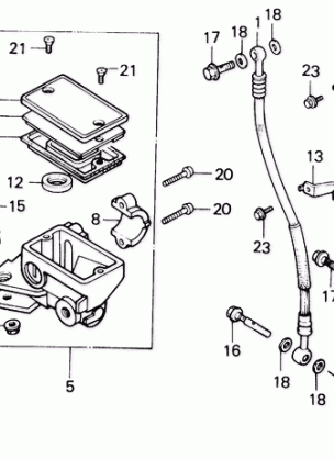 FRONT BRAKE MASTER       CYLINDER