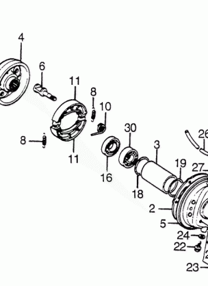 REAR BRAKE DRUM