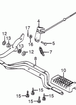 FOOTPEGS@GEARSHIFT PEDAL @BRAKE PEDAL