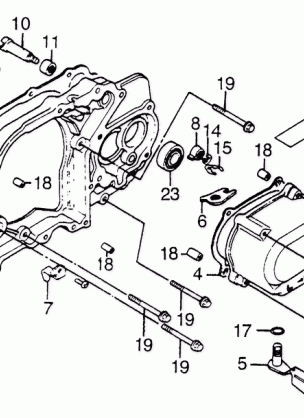 LEFT COVER SPACER        @SUB-TRANSMISSION COVER