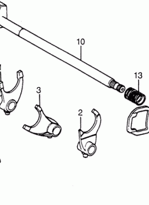 GEARSHIFT DRUM@GEARSHIFT FORK