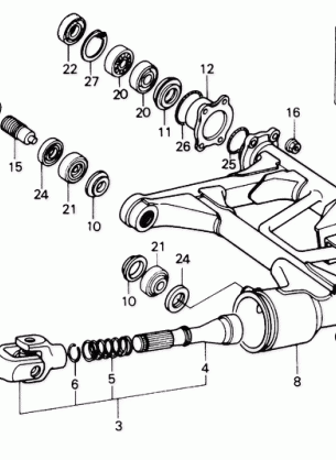 SWINGARM@PROPELLER SHAFT 85