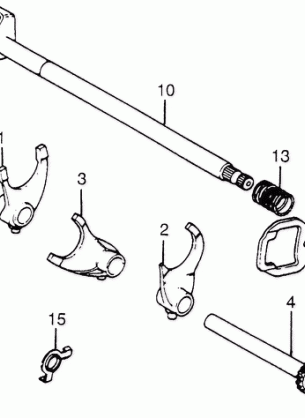 GEARSHIFT DRUM@GEARSHIFT FORK