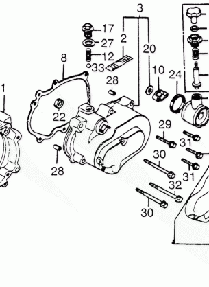 LEFT COVER SPACER        @SUB-TRANSMISSION COVER