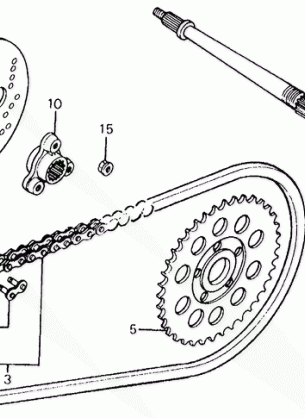 REAR WHEEL AXLE