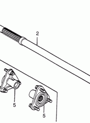 REAR WHEEL AXLE@REAR     WHEEL HUB