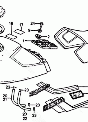 FUEL TANK@SEAT 83-85