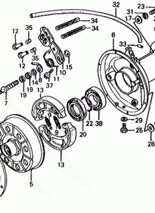 ATC185S REAR BRAKE DRUM 81-83