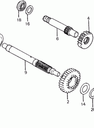 KICK STARTER SPINDLE