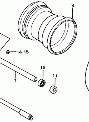 FRONT WHEEL@FRONT BRAKE  DISK 83-84