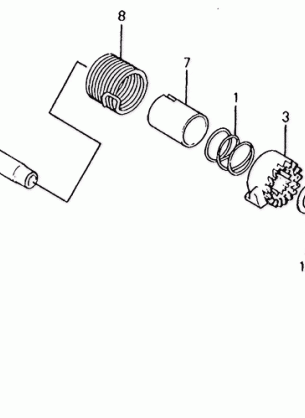 KICK STARTER SPINDLE