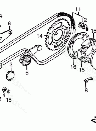 LEFT CRANKCASE COVER     @CHAIN CASE