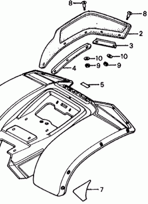 ATC185S REAR FENDER 81-83