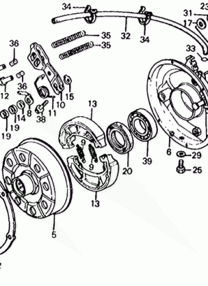 ATC200 REAR BRAKE DRUM 82-83