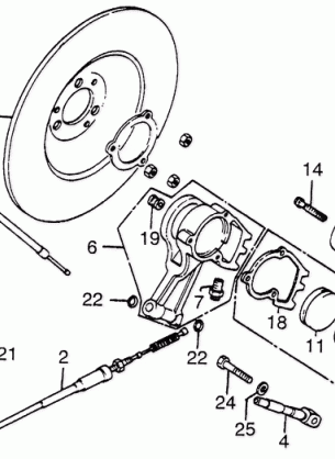 DISK BRAKE@CALIPER@CABLE