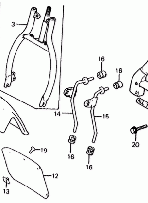 FRONT FORK@FRONT FENDER