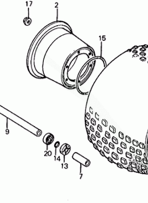 ATC185S FRONT WHEEL 81