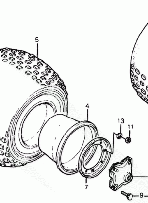 ATC185S REAR WHEEL 81