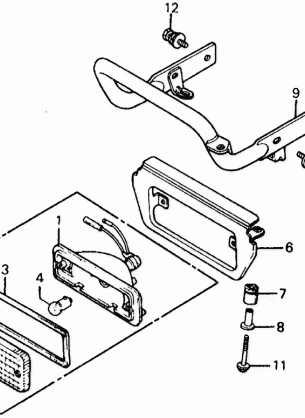 ATC185S TAILLIGHT 81-83