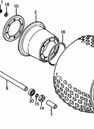 185 / S / 20 FRONT WHEEL 80-82