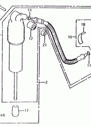 REAR SHOCK ABSORBER 81-82