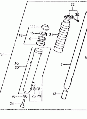 FRONT FORK 81-82