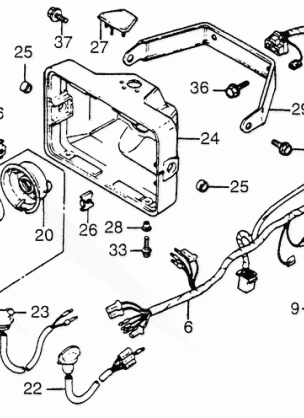 WIRE HARNESS@HEADLIGHT   @SWITCH@IGNITION COIL 81-84