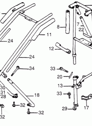 GRAB RAIL@FRONT BUMPER   @ROLL BAR 81-84